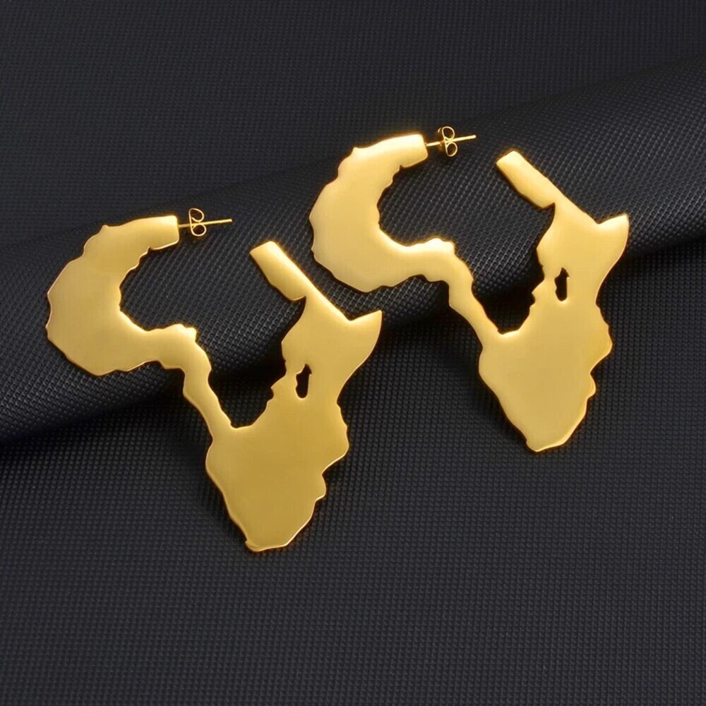 Africa hoop earring 7cm